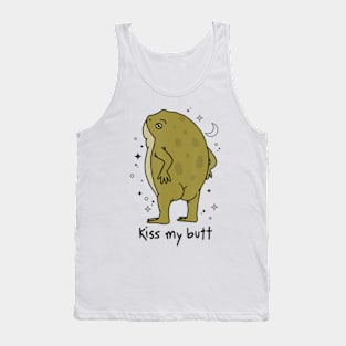 Frog Art Cottagecore Kiss My Butt Tank Top